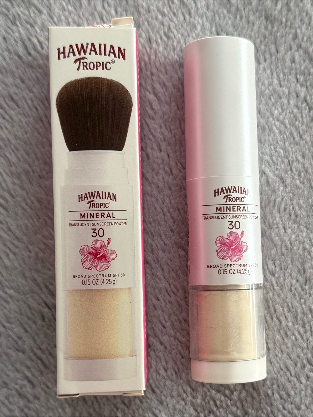 5/$25 🎆 NIB Hawaiian Tropic Mineral Powder Sunscreen Brush, SPF 30, 0.15 oz